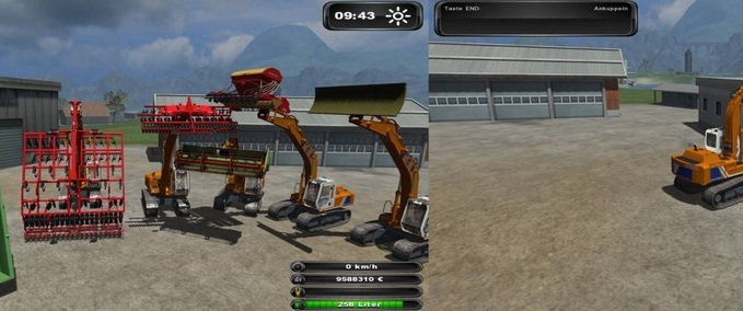Ultra 2 Power shovel FIAT HITACHI FH200 Heavy transport platform  Mod Image