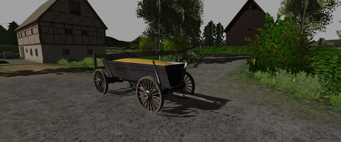 Sonstige Anhänger Leiterwagen für Getreide Landwirtschafts Simulator mod