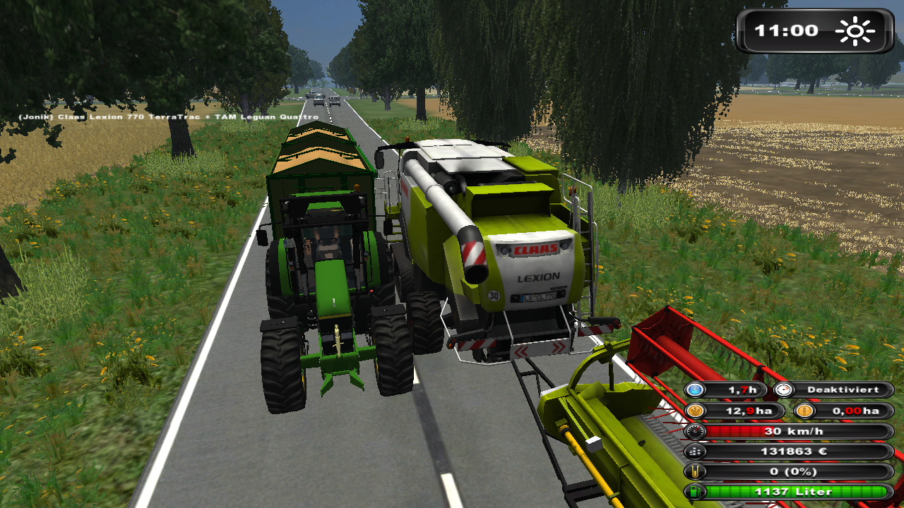 Taffictractor JD 7810 mit Krone Anhängern - Thumbnail 1