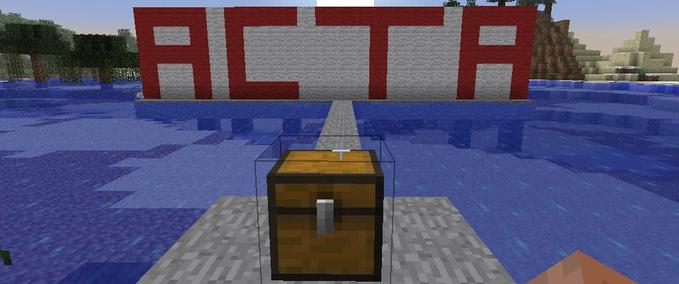 Maps ACTA Schild zum selbst verbrennen Minecraft mod