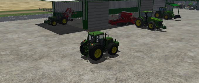 Gebäude Green-White garage Pack Landwirtschafts Simulator mod