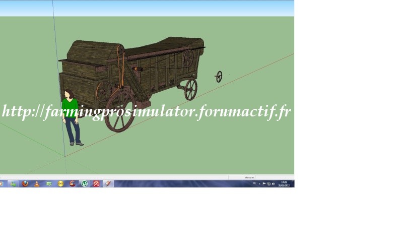 Ancienne moissonneuse batteuse - Thumbnail 1