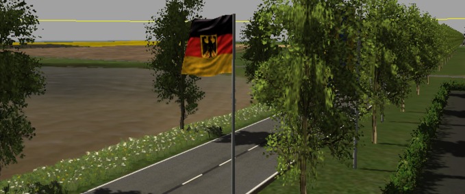 Objekte Deutschland Flagge Animiert  Landwirtschafts Simulator mod