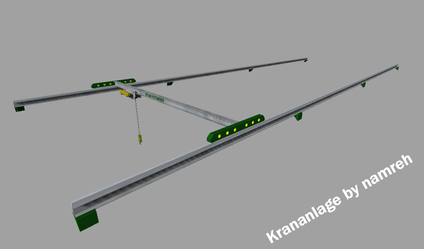 Crane track system for indoor use - Thumbnail 1