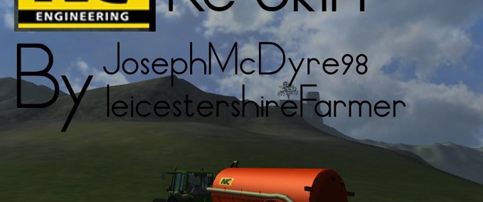 Miststreuer NC 3000 Vacuum Tanker Galvanised Orange Edit Landwirtschafts Simulator mod