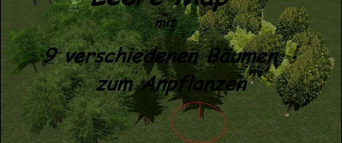 Maps Leere Map mit 9 anpflanzbaren Bäumen Landwirtschafts Simulator mod