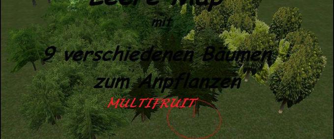 Maps Leere Map mit 9 verschiedenen Bäumen zum Anpflanzen Landwirtschafts Simulator mod