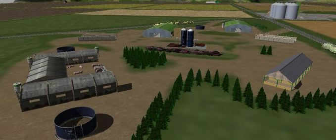 4fach Maps Gross Kern Land  Landwirtschafts Simulator mod
