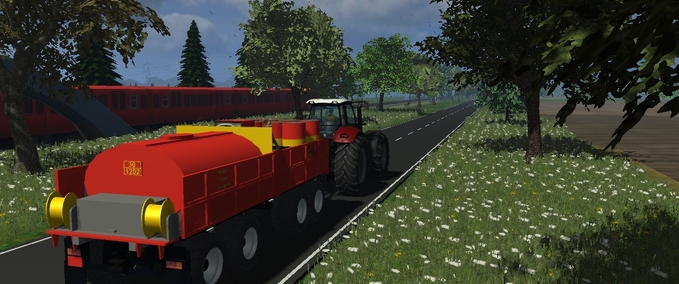 Sonstige Anhänger Mobiler Tankwagen Landwirtschafts Simulator mod