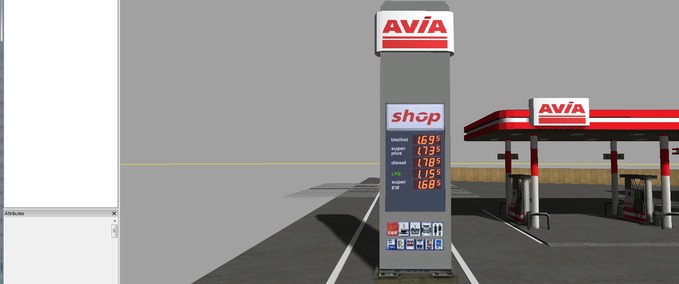 Objekte Neues Preisschild für AVIA Tanke Landwirtschafts Simulator mod