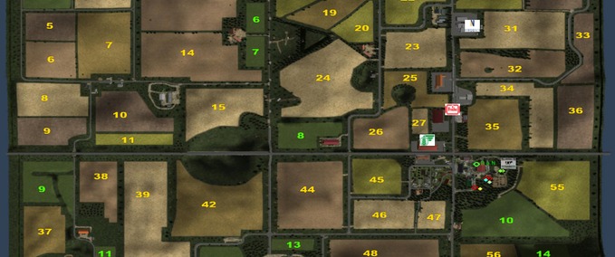 Addons Feldnummern & Points of Interest für fantasy von hier und aus der Gegend partII [MapViewer] Landwirtschafts Simulator mod