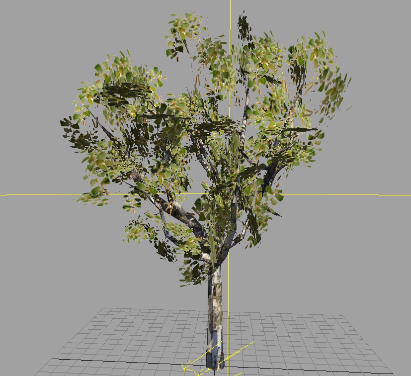 Birch tree HighPoly - Thumbnail 1