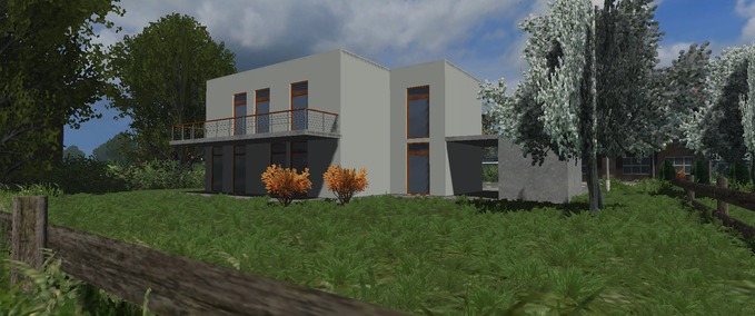 Gebäude Modernes Wohnhaus Modell 1 Landwirtschafts Simulator mod