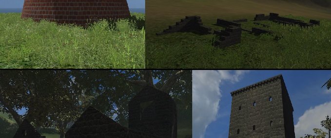 Objekte Derelict Buildings and Ruins Landwirtschafts Simulator mod