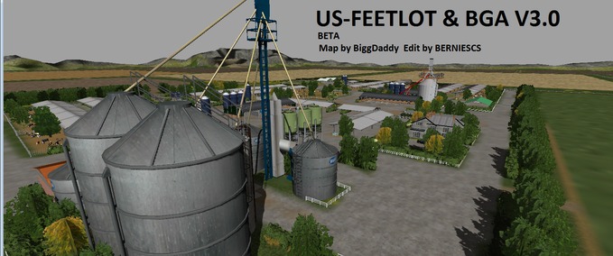 4fach Maps US Feetlot mit BGA (Beta) Landwirtschafts Simulator mod
