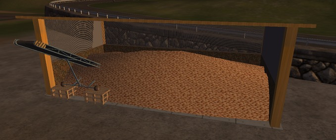 Gebäude mit Funktion Kartoffellager mit Förderband Landwirtschafts Simulator mod