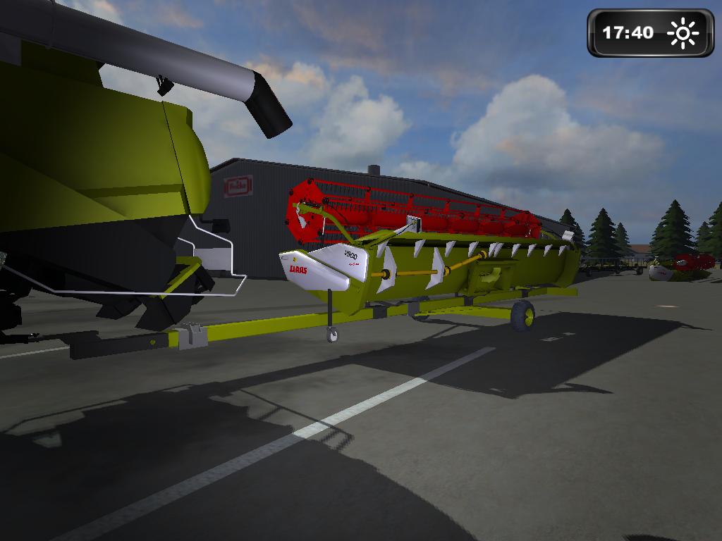 Header trailer for SWW Lexion 750 of R & A modding (formerly MRA modding) for Vario 900 Single Axle - Thumbnail 1