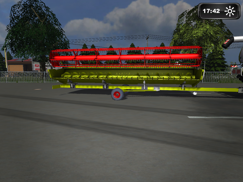 Header trailer for SWW Lexion 750 of R & A modding (formerly MRA modding) for Vario 900 Single Axle - Thumbnail 1