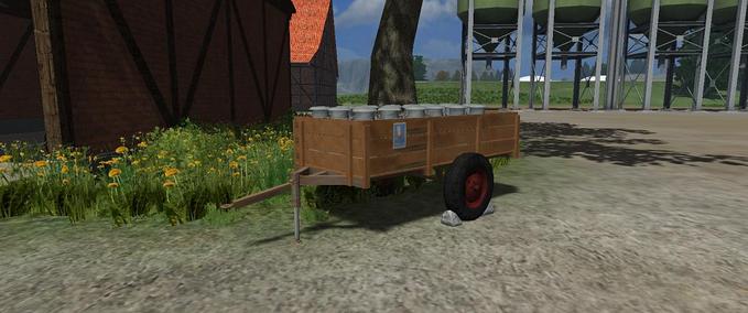 Sonstige Anhänger Retro Milchwagen Landwirtschafts Simulator mod