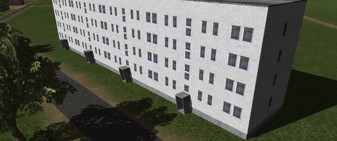 Gebäude Neubaublock-Flachdach Landwirtschafts Simulator mod