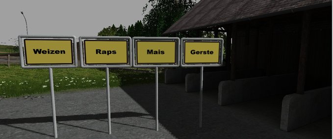 Objekte Schilder für Fruchtsorten Landwirtschafts Simulator mod