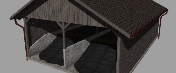 Gebäude mit Funktion [NKB-Modding]Überdachtes Fahrsilo Landwirtschafts Simulator mod