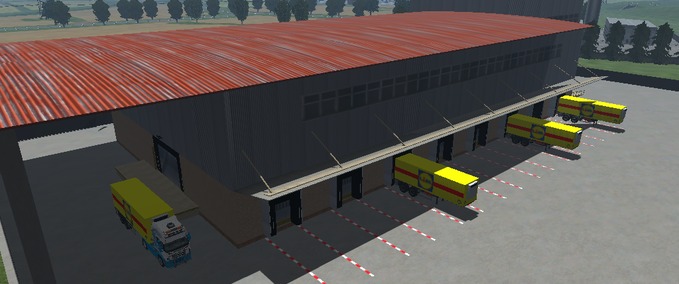 Buildings with Functions Logistics Center Farming Simulator mod