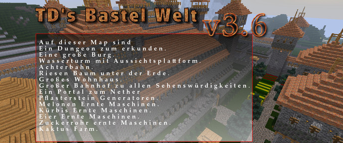 Maps  TDs Bastel Welt Minecraft mod