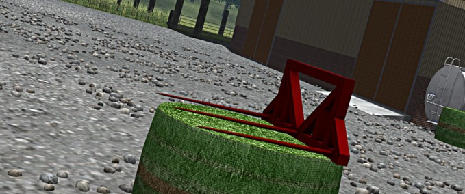Frontlader Rundballengabel Landwirtschafts Simulator mod