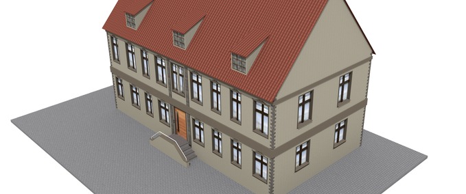 Altbau Bürogebäude im Alten Barokstil Mod Image