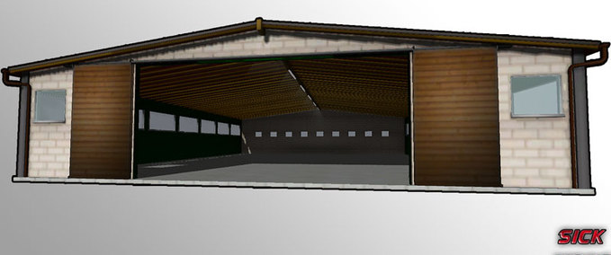 Gebäude mit Funktion Maschinenhalle Landwirtschafts Simulator mod
