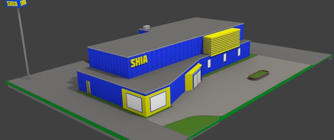 Gebäude SHIA Warenhaus Remake Grossobjekt Landwirtschafts Simulator mod
