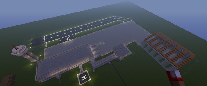 Maps 3 Raumschiffe mit Flughafen   Minecraft mod