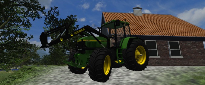 7000er John Deere 7710 mit Stoll Frontlader Landwirtschafts Simulator mod