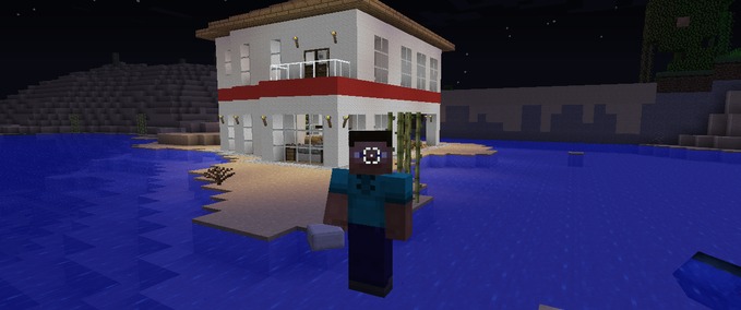 Maps Moderne Villa im Sand Minecraft mod