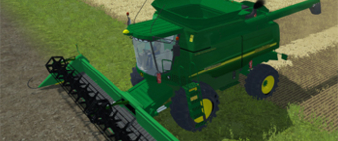 John Deere 9750STS Packed with Header Mod Image