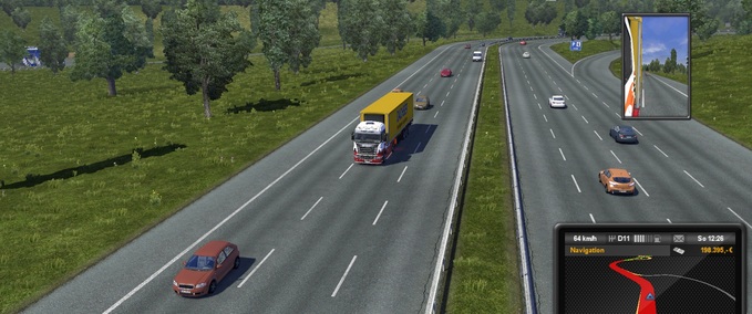 AI More Traffic with Parked Ai Fix mod Eurotruck Simulator mod
