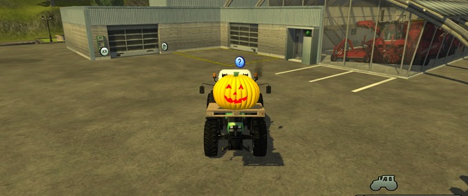 Objekte Halloween Kürbis mit Beleuchtung Landwirtschafts Simulator mod