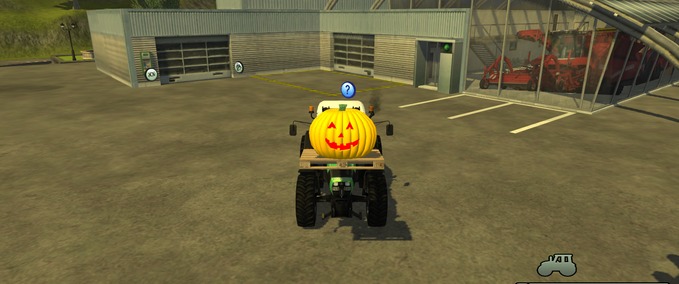 Objects Halloween pumpkin with lighting Farming Simulator mod