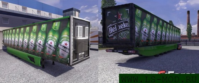 Skins Heineken trailer Eurotruck Simulator mod
