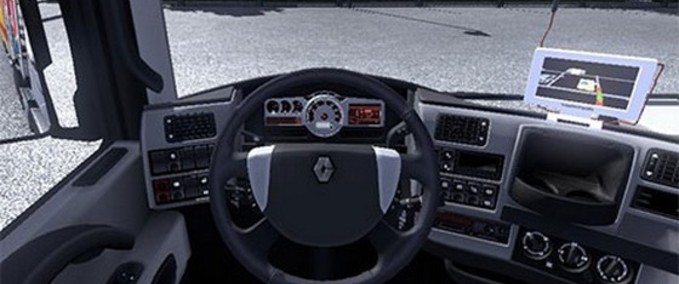 Interieurs Renault Magnum interior with TomTom  Eurotruck Simulator mod