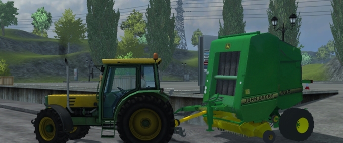 Pressen John Deere 590 Landwirtschafts Simulator mod