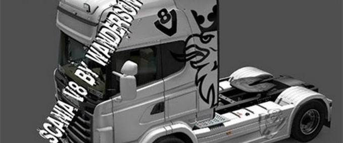 Skins Scania V8 skin  Eurotruck Simulator mod