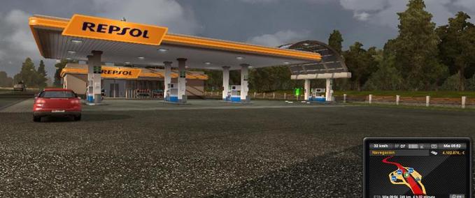 Sonstige real gas stations Eurotruck Simulator mod