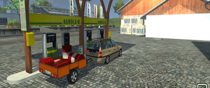 Sonstige Anhänger 1-Achs Autoanhänger  Landwirtschafts Simulator mod