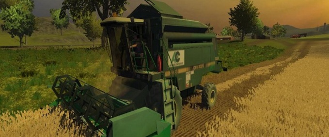 John Deere John Deere 2056 und Header Landwirtschafts Simulator mod