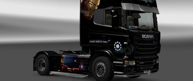 Skins Iron Man Paintjob  Scania Doca Eurotruck Simulator mod