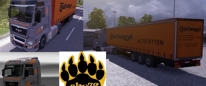 Trucks  Zünd komplet skin Eurotruck Simulator mod