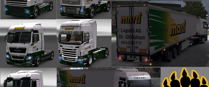 Trucks Skin Pack Firma Marti Eurotruck Simulator mod