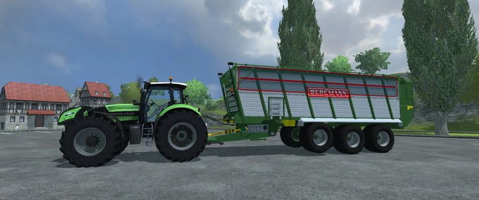 Silage Bergmann HTW 65 mit Laderaumabdeckung Landwirtschafts Simulator mod